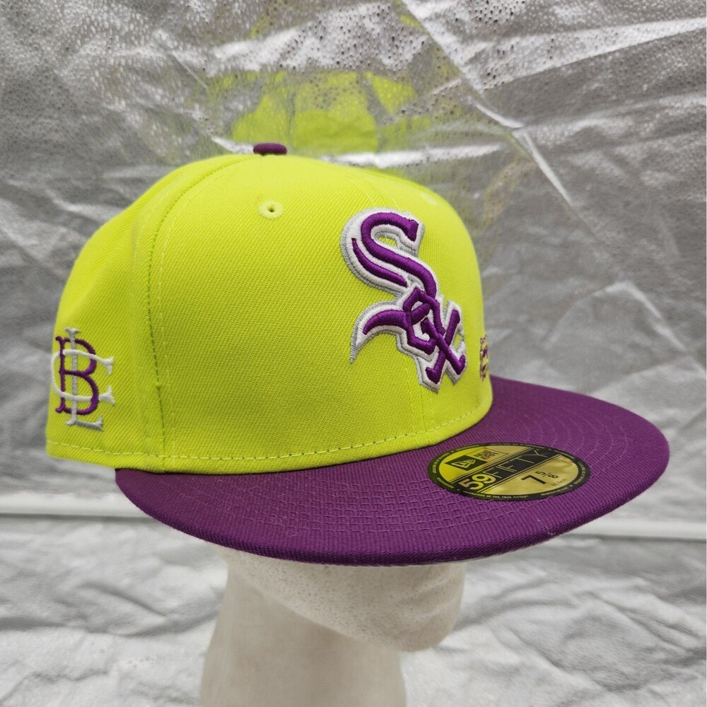 Cap New Era Chicago White Sox Big League Chew Sour Apple Neon 59FIFTY Hat 7 5/8